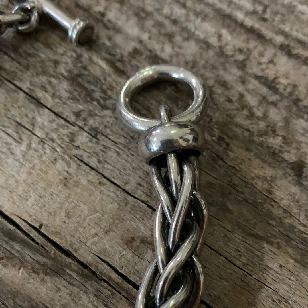 Vintage Heavy Sterling Silver Link Bracelet ///SOLD///