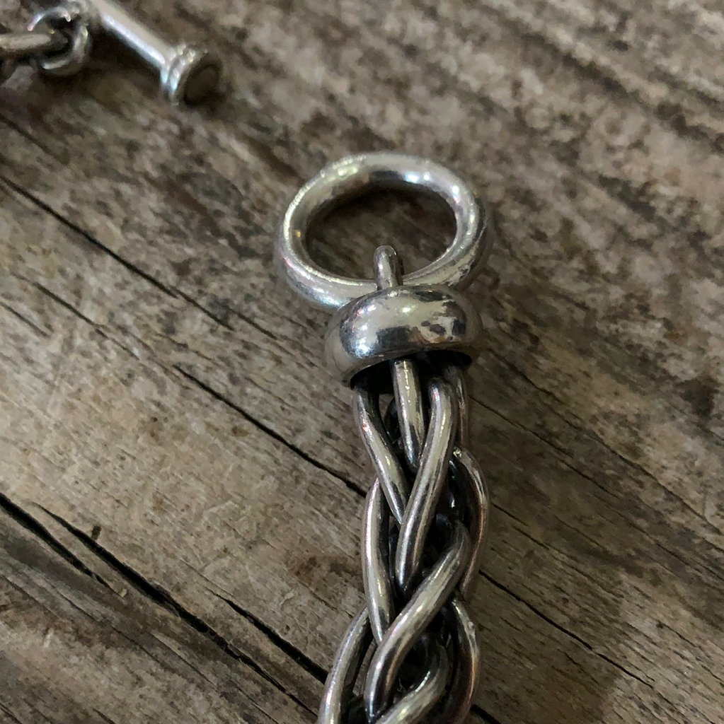 Vintage Heavy Sterling Silver Link Bracelet ///SOLD///