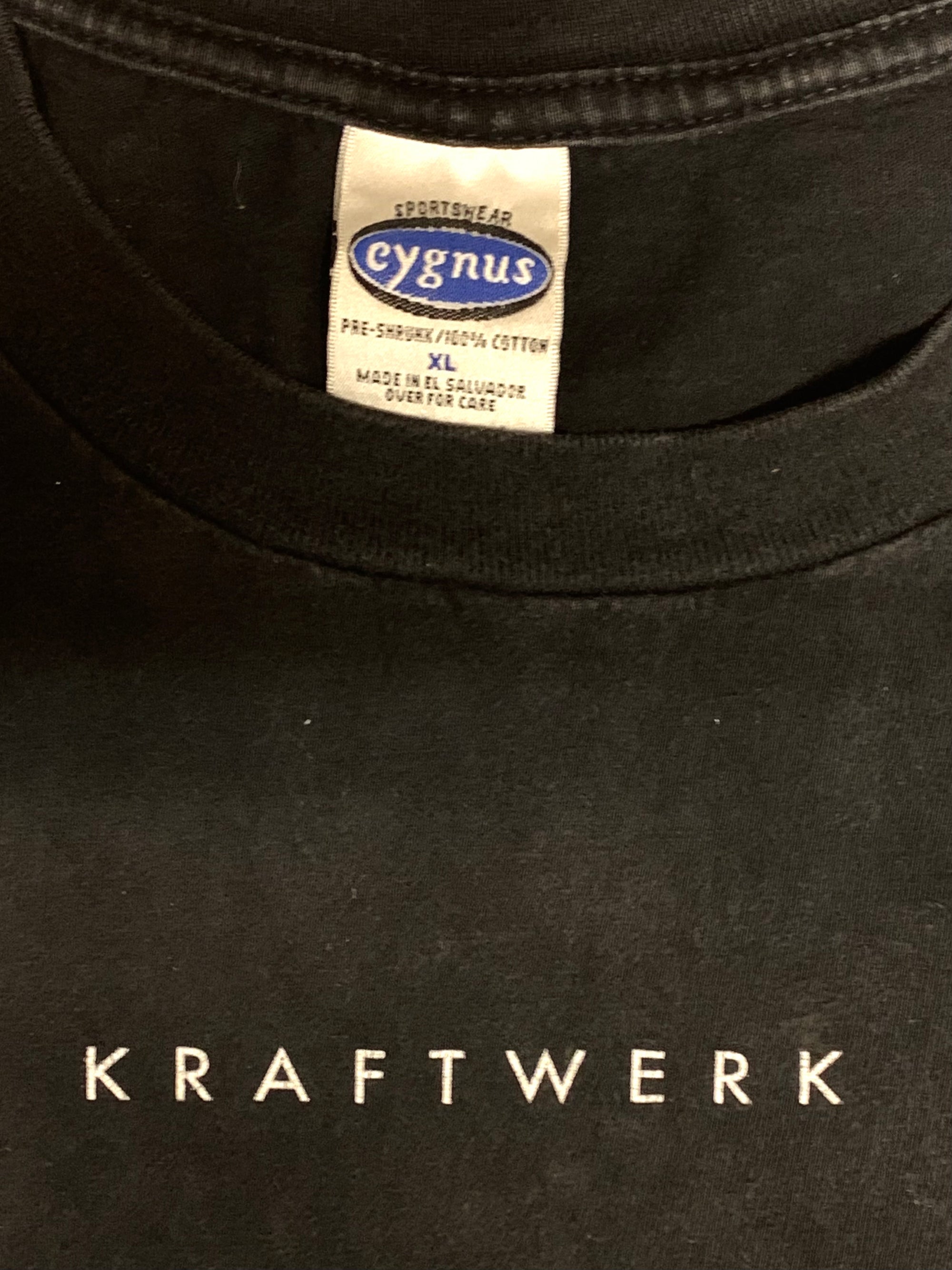 Vintage 90&#39;s Kraftwerk Aerodynamik T-shirt