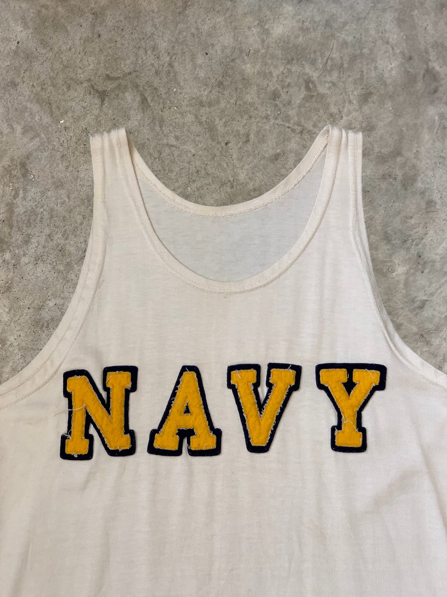 Vintage 1950’s Navy Champion Running Man Durene Tank