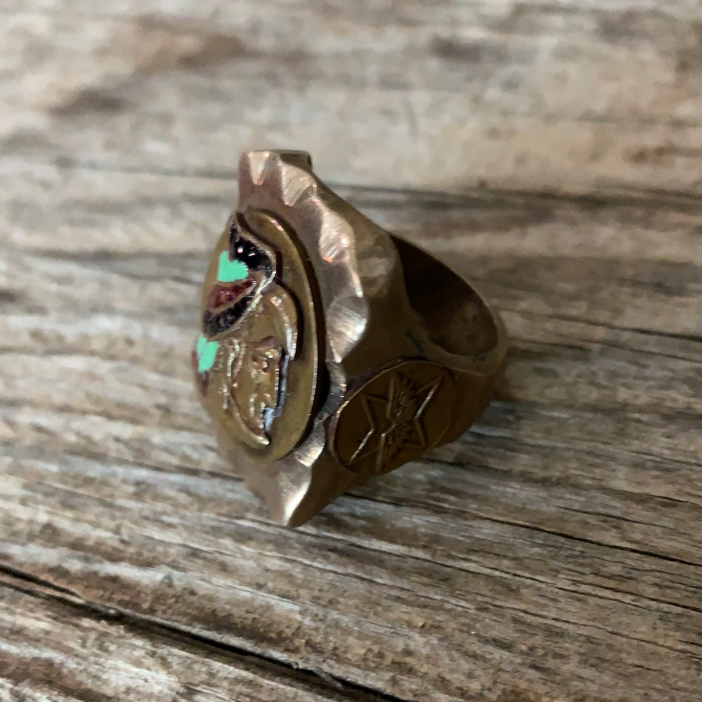 Vintage 1940's Mexican Biker Ring Size 9.75 – Afterlife Boutique