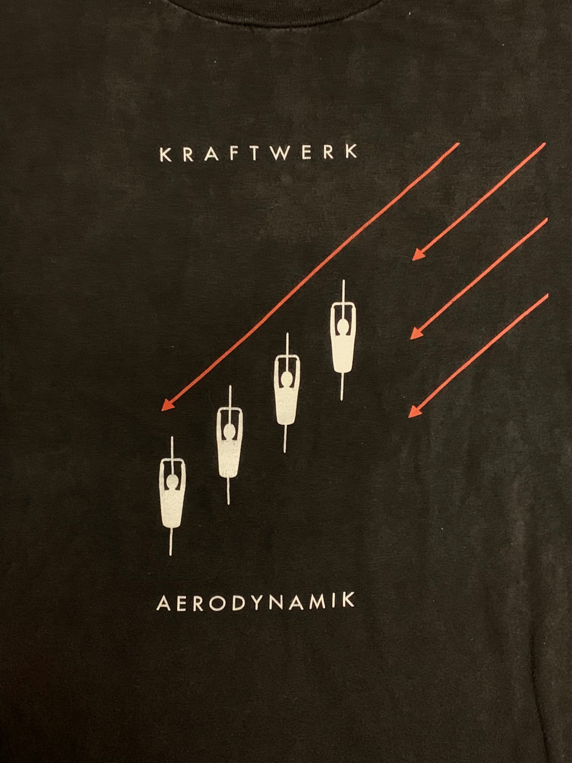 Vintage 90&#39;s Kraftwerk Aerodynamik T-shirt