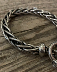 Vintage Heavy Sterling Silver Link Bracelet ///SOLD///