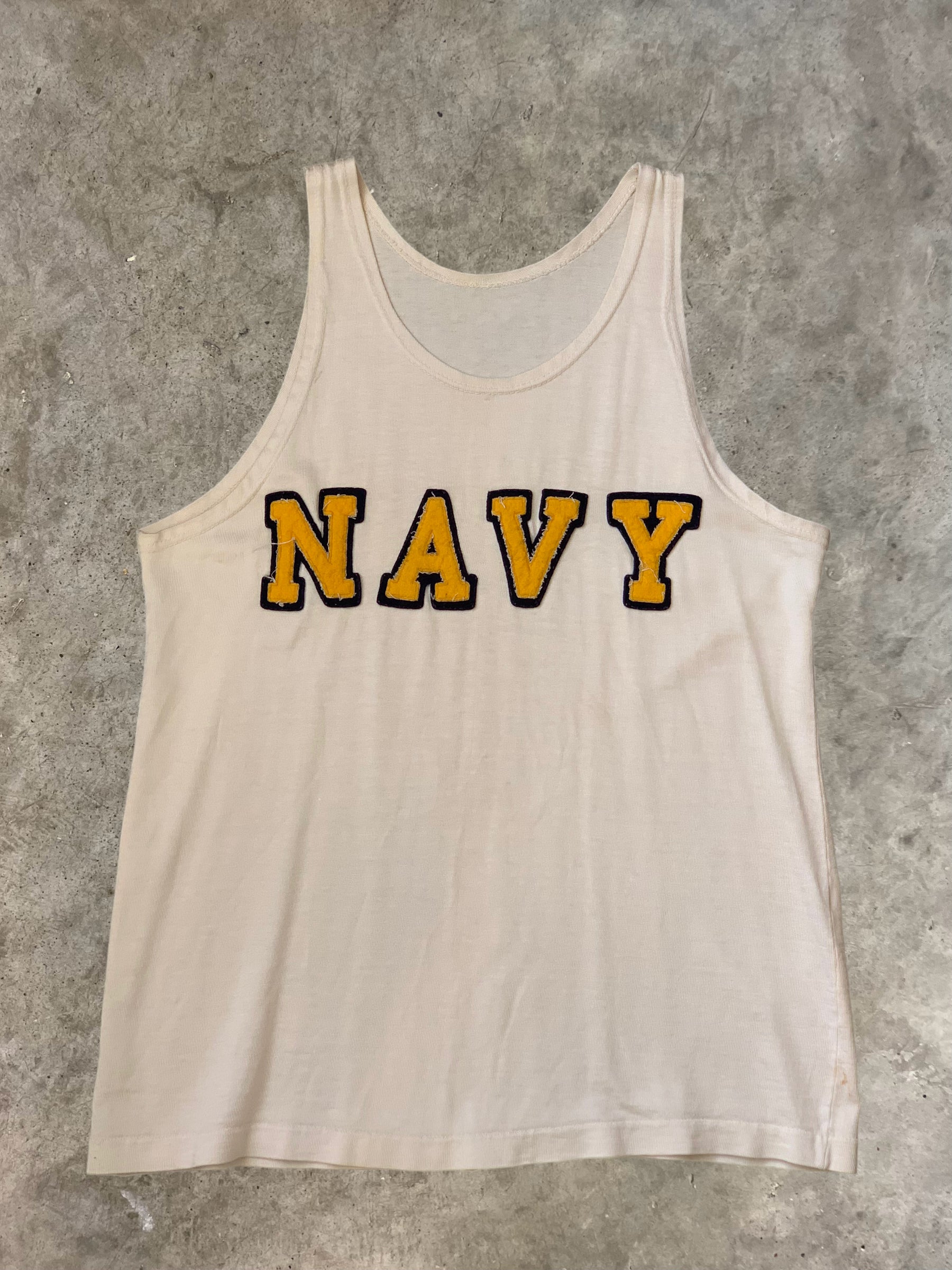 Vintage 1950’s Navy Champion Running Man Durene Tank