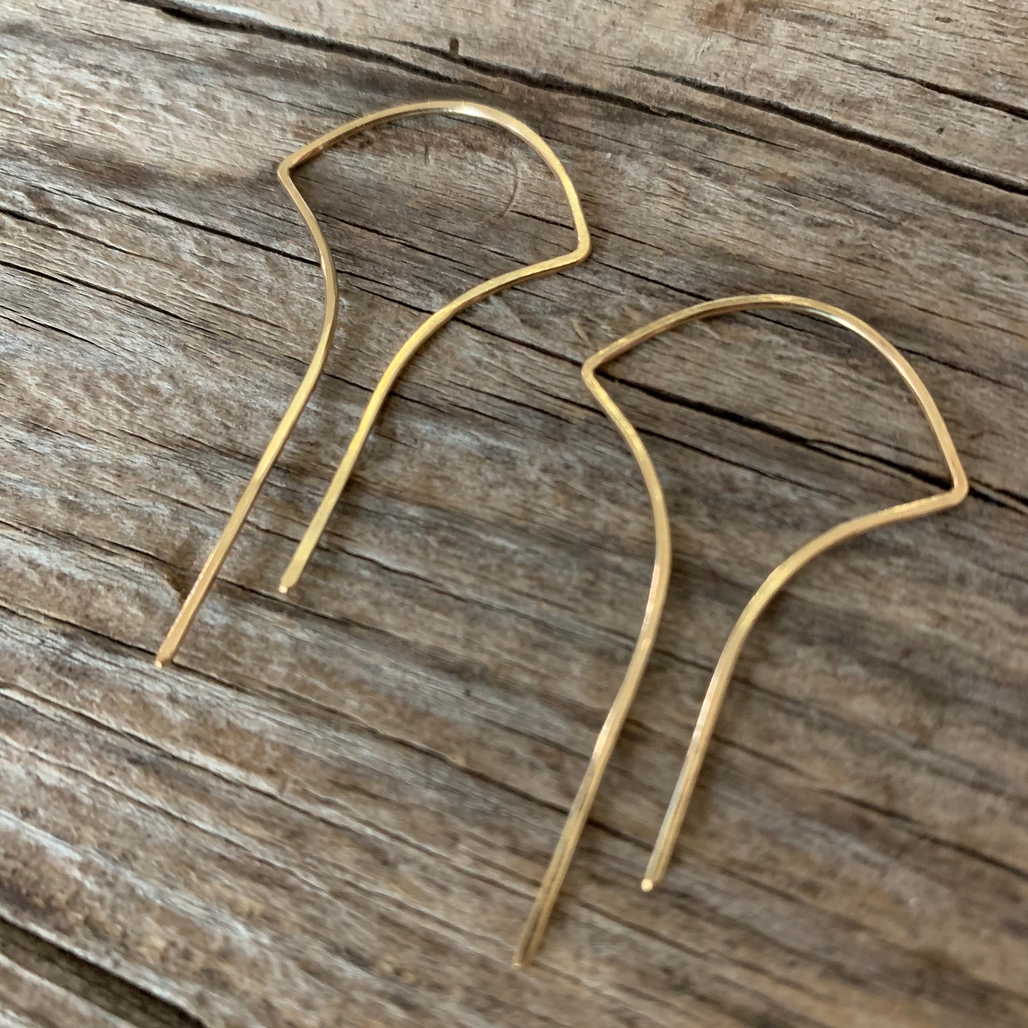 Vintage Solid 14k Gold Art Deco Earrings