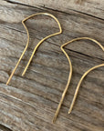 Vintage Solid 14k Gold Art Deco Earrings