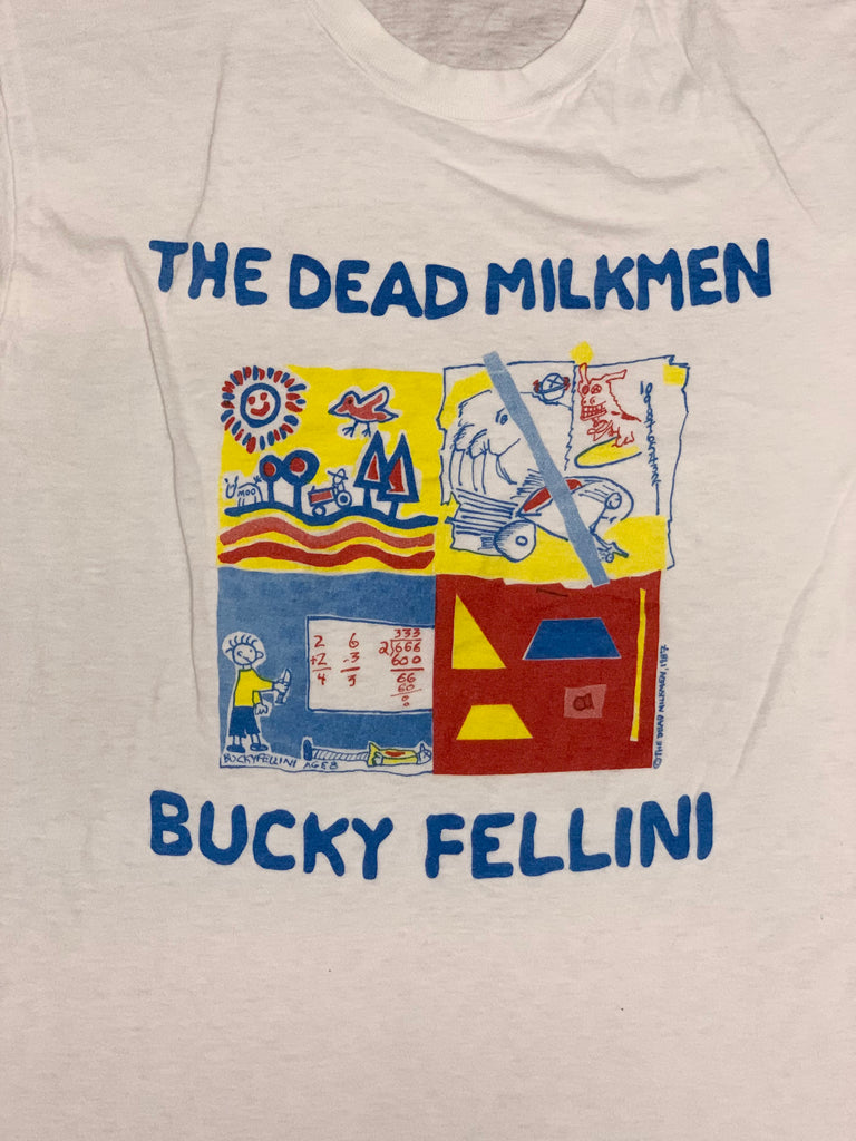 Vintage 1987 The Dead Milkmen Bucky Fellini T-shirt