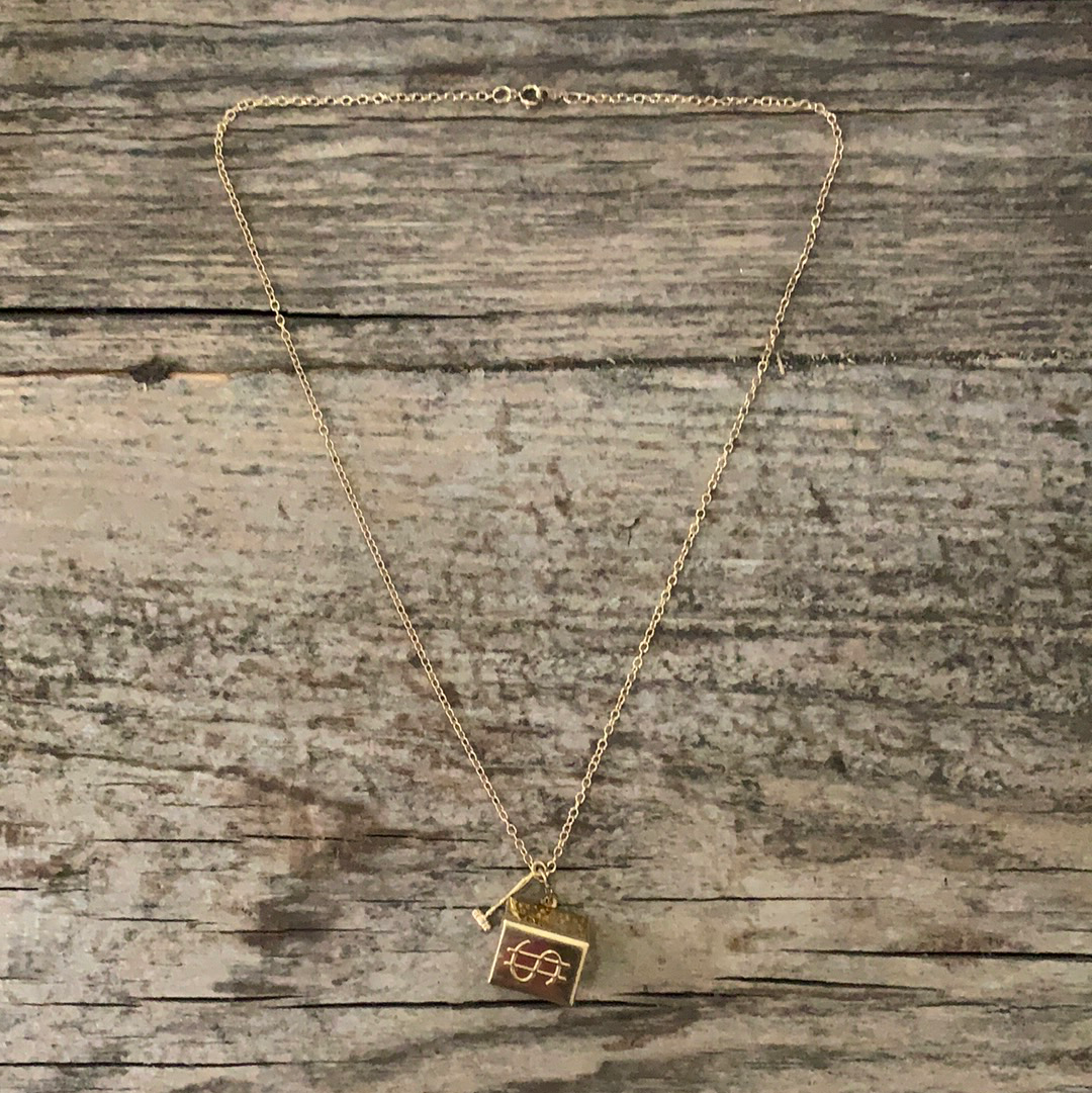 Vintage 1950’s Mad Money 14k Gold Necklace