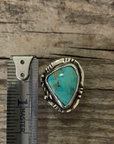 Vintage Native American Silver Turquoise Ring Size 5.5