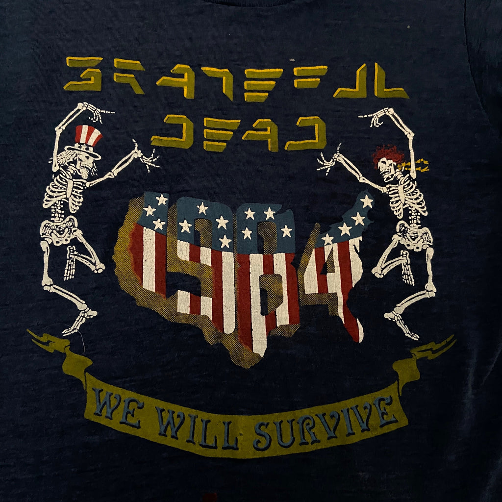 Vintage 80's Grateful Dead We Will Survive T-Shirt