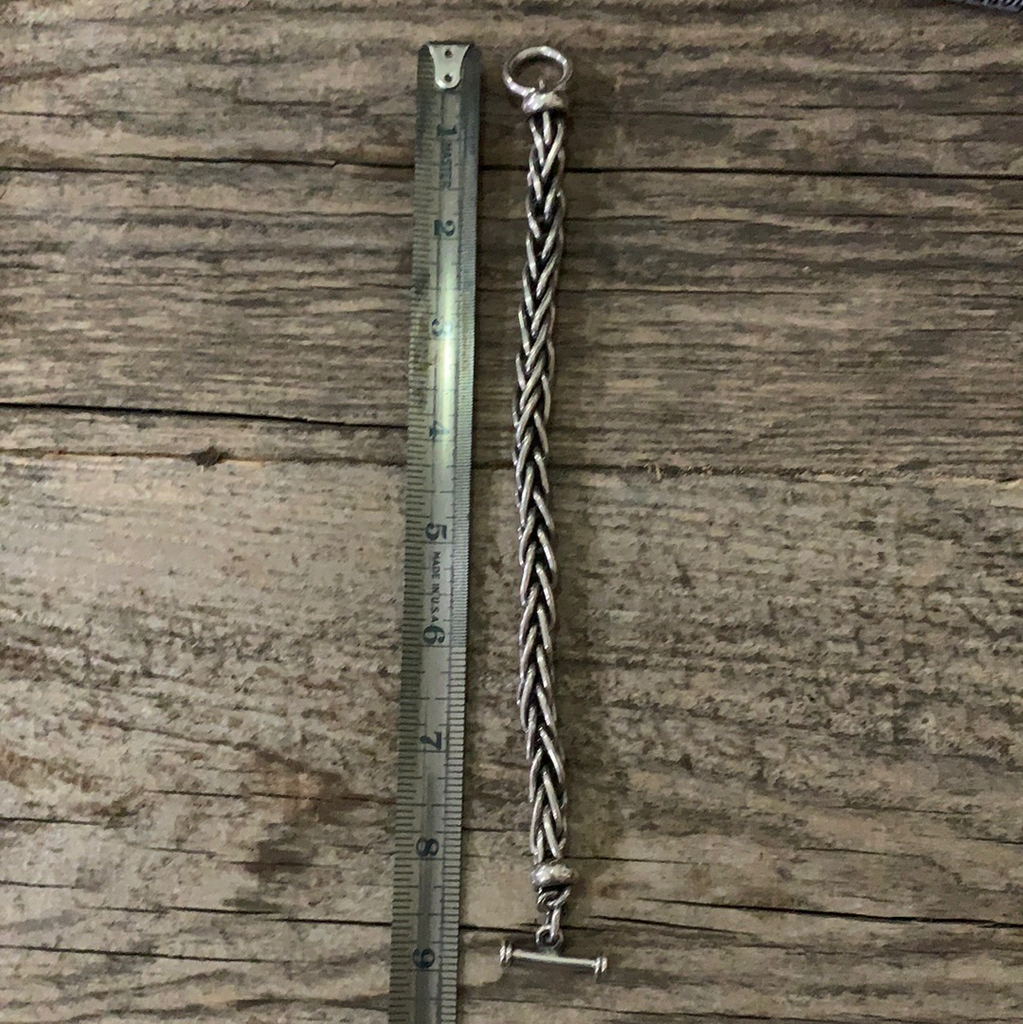Vintage Heavy Sterling Silver Link Bracelet ///SOLD///