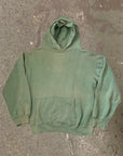 Vintage 1960’s Sage Green Sun-faded Hooded Sweatshirt