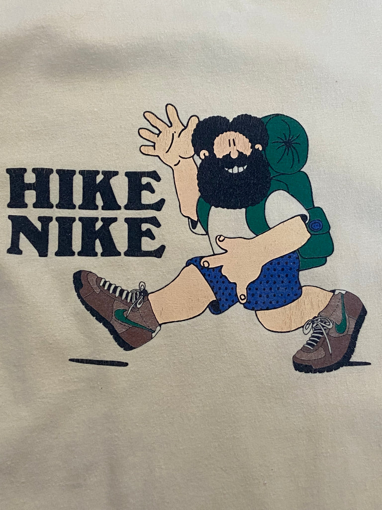 Vintage 1980's Nike Hike Creme Long Sleeve Shirt