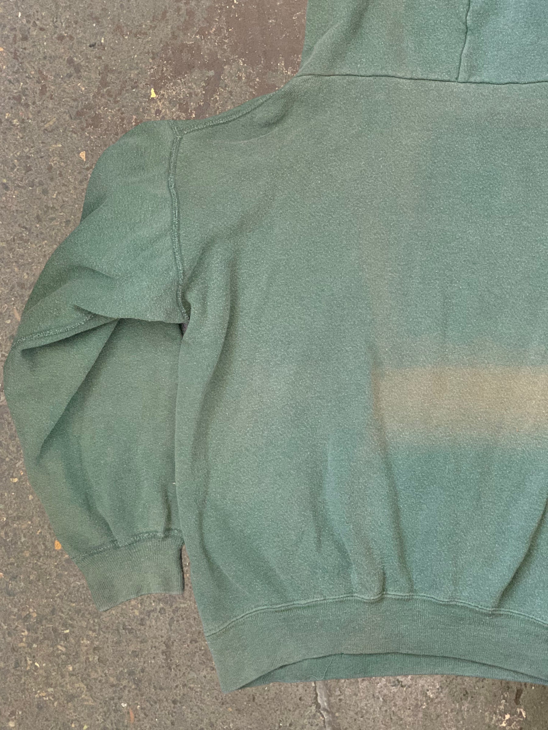 Vintage 1960’s Sage Green Sun-faded Hooded Sweatshirt