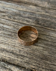 Victorian Cigar Band Engraved Gold Ring Size 7.5