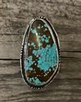 Vintage Huge Stone Turquoise Silver Ring ///SOLD///