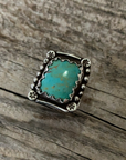 Vintage Native American Silver Turquoise Ring size 6 ///SOLD///