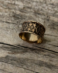 Victorian Cigar Band Gold Ring Size 8.25