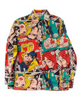 Vintage 70’s Nicky Zane Comic Pop Art All Over Print Shirt