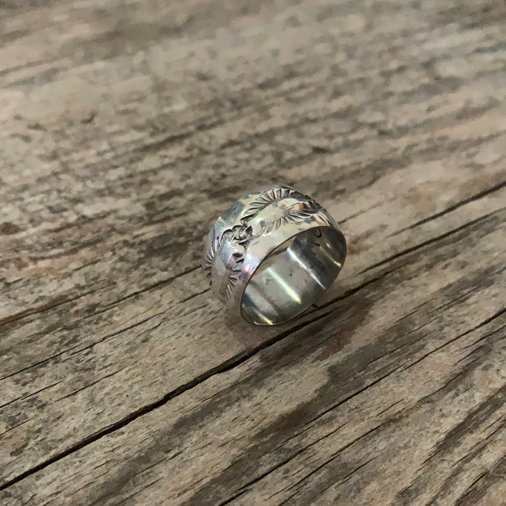 Vintage Navajo Silver Ring Size 9.5