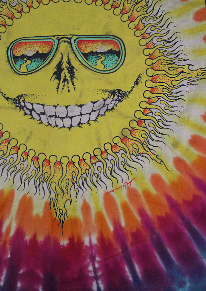 Vintage 80's Grateful Dead Jerry Jasper Sun Bandana