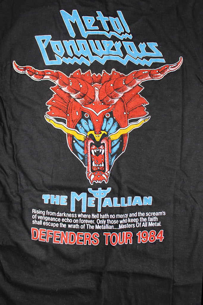 Vintage 80's Deadstock Judas Priest Defenders Tour T-Shirt