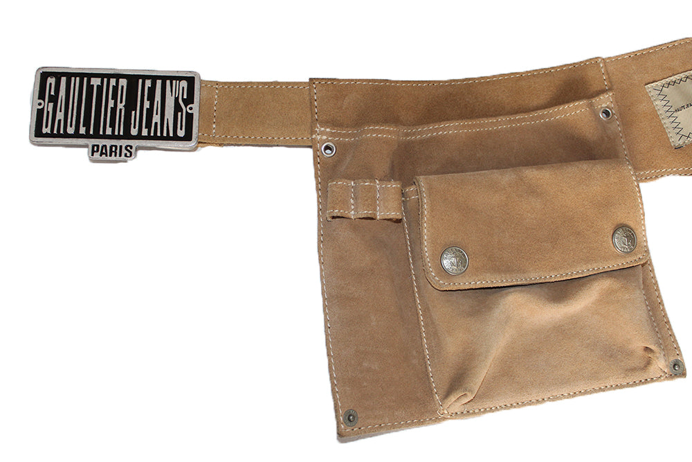 Vintage 90&#39;s Jean Paul Gaultier Suede Utility Belt ///SOLD///