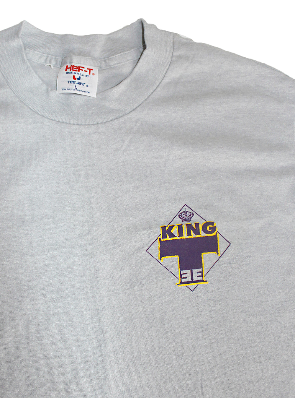 ▪️80’s【KING &amp; I】VINTAGE TEE Men's Vintage King and I T-Shirt Yellow Embroidered School M USA