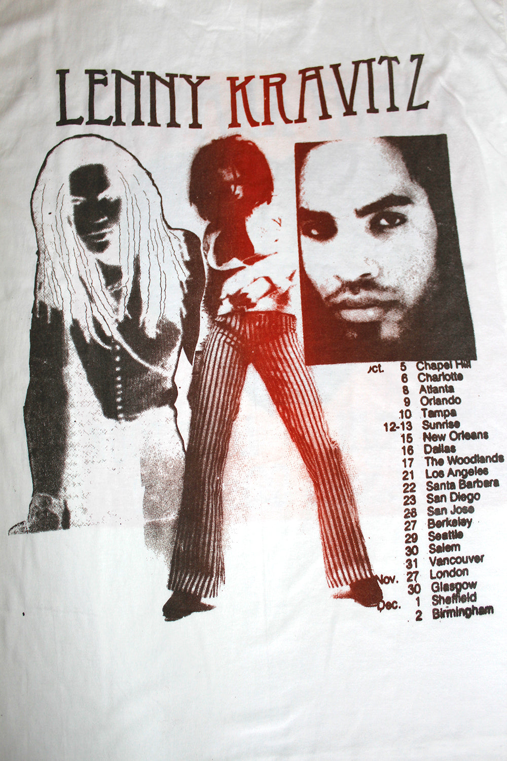 Vintage 90's Deadstock Lenny Kravitz Universal Love Tour T-Shirt