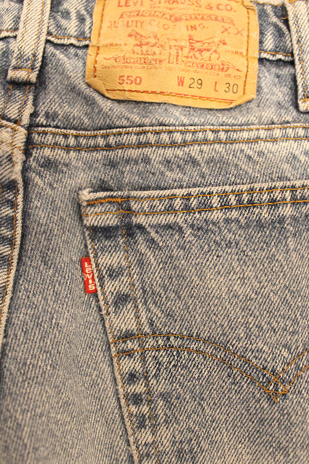 Vintage 90&#39;s LEVI&#39;S 550 Relaxed Fit 29&quot;///SOLD///