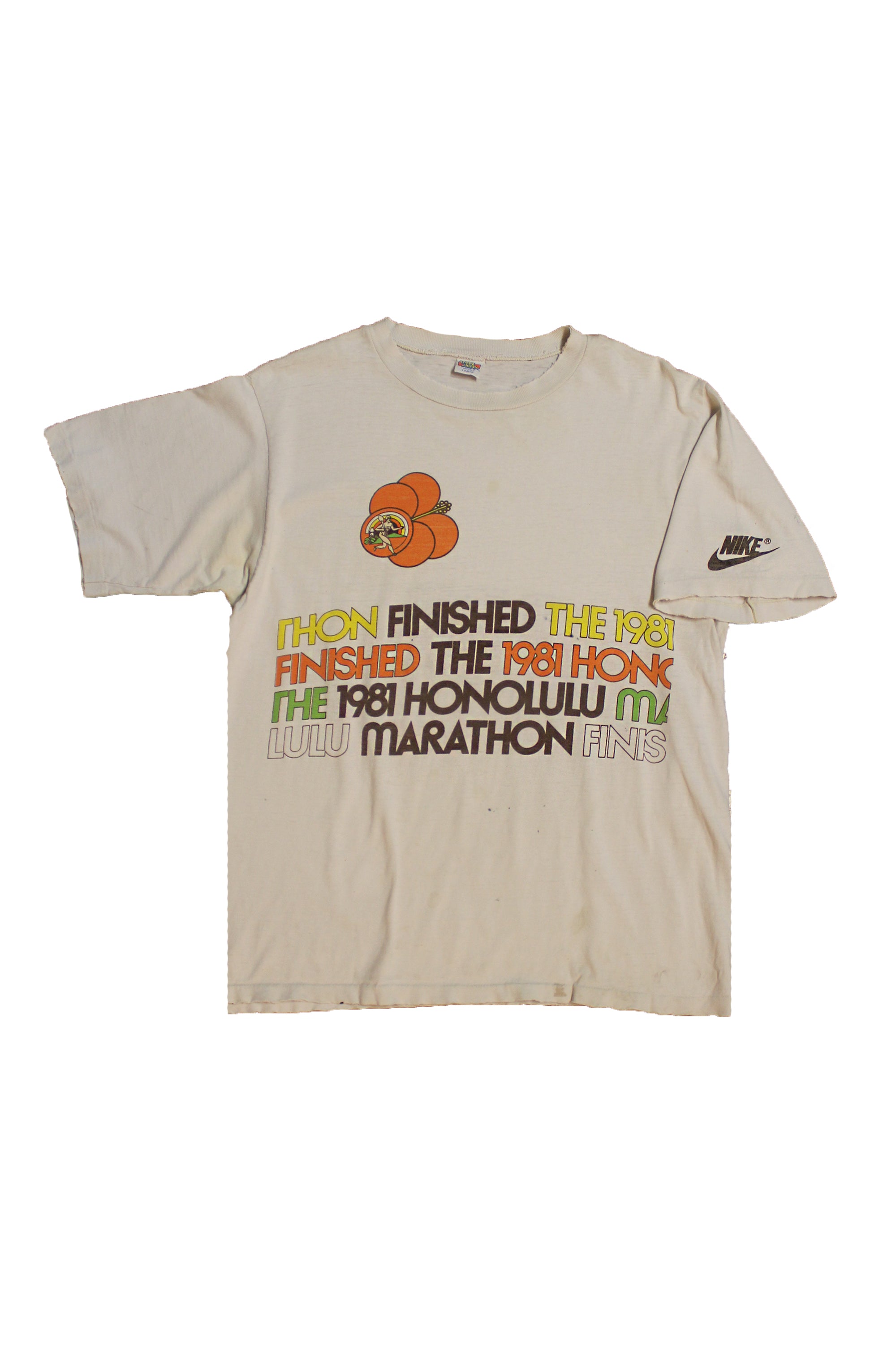 古着 crazy shirts 1981年ホノルルマラソンTシャツ 超希少 【公式通販】