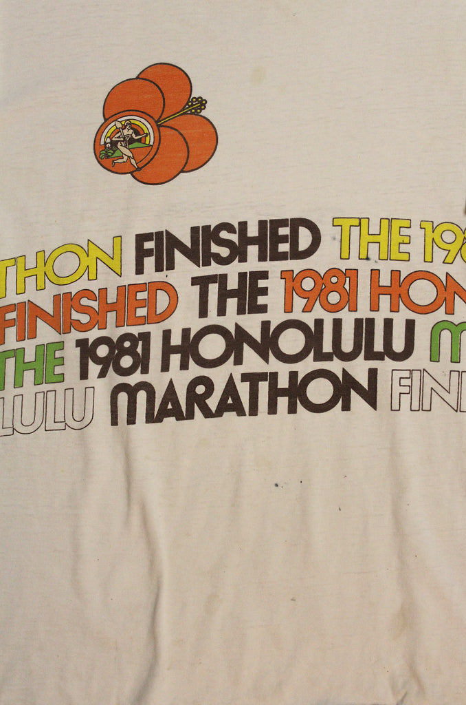 Vintage 1981 Honolulu Marathon T-Shirt