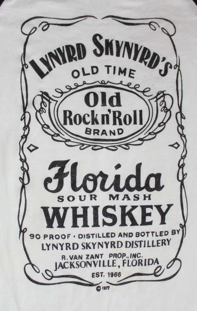 Vintage 70's Lynyrd Skynyrd Whiskey Ringer T-shirt