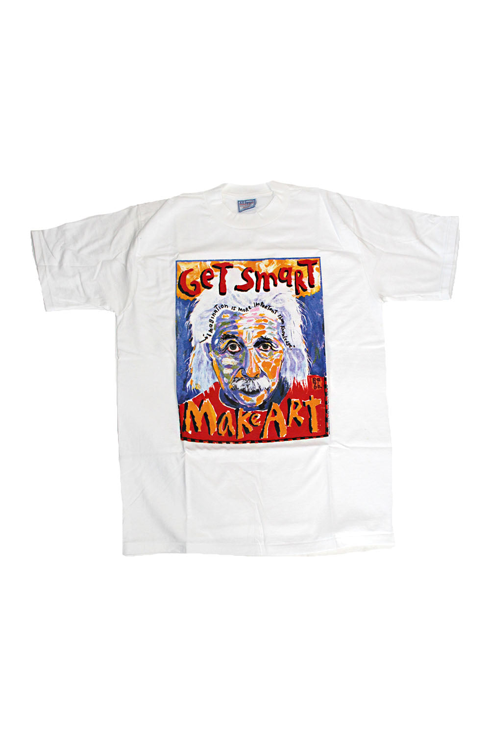 Vintage Deadstock 90&#39;s Albert Einstein Art T-Shirt