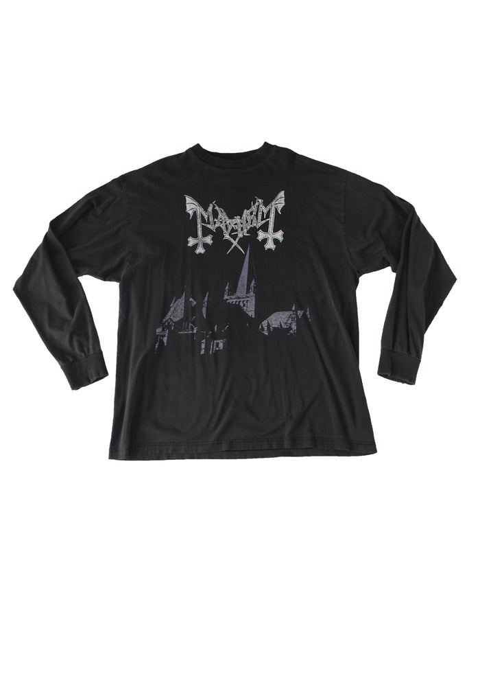 Vintage Mayhem Black Metal Death Long Sleeve T-Shirt