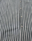 Vintage 60's Marimekko 100% Cotton Dress Shirt Light Green Stripe