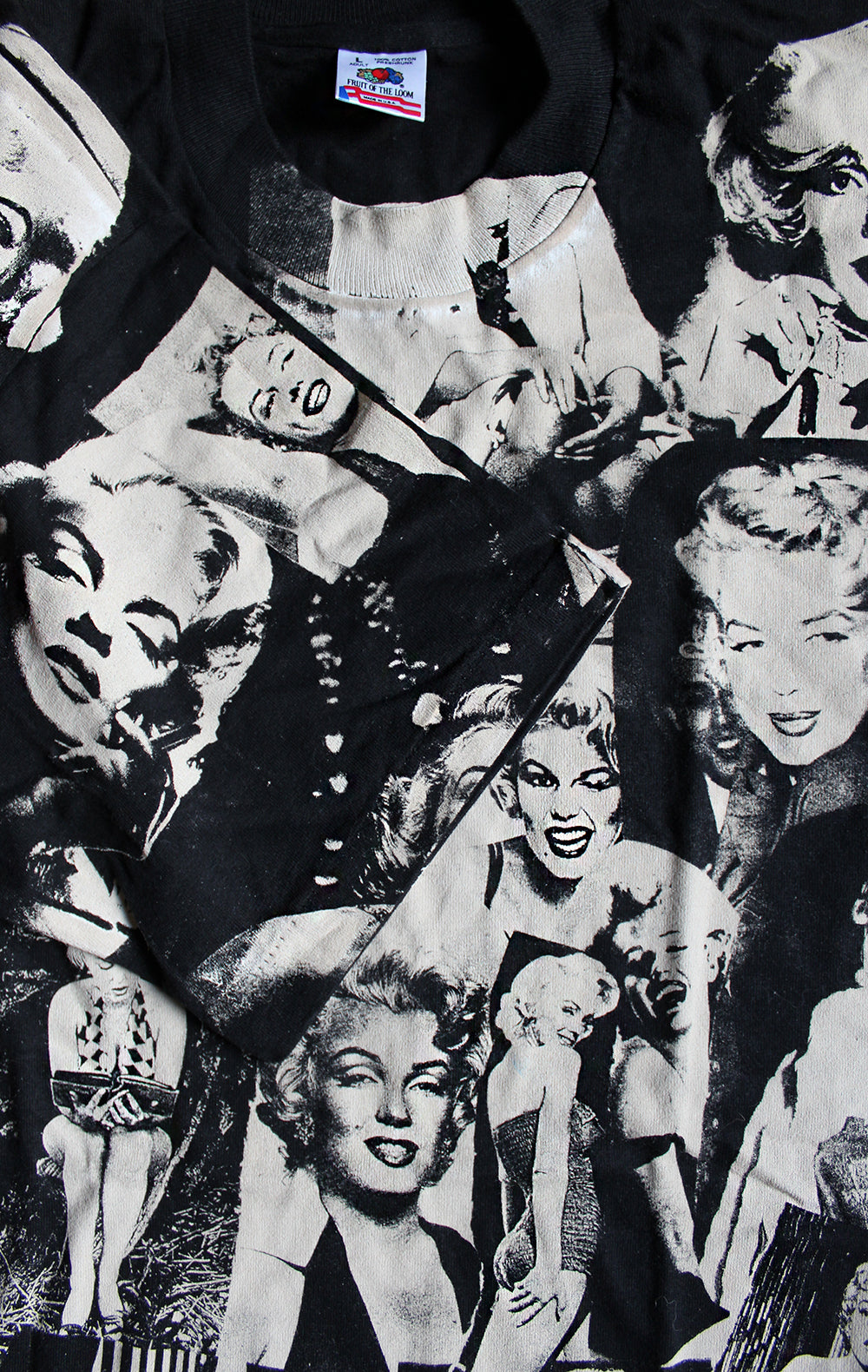 Vintage 90&#39;s Deadstock Marilyn Monroe All Over Print T-Shirt