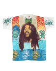 Vintage 90's Michael Rios Hand Painted Bob Marley Deadstock T-Shirt ///SOLD///