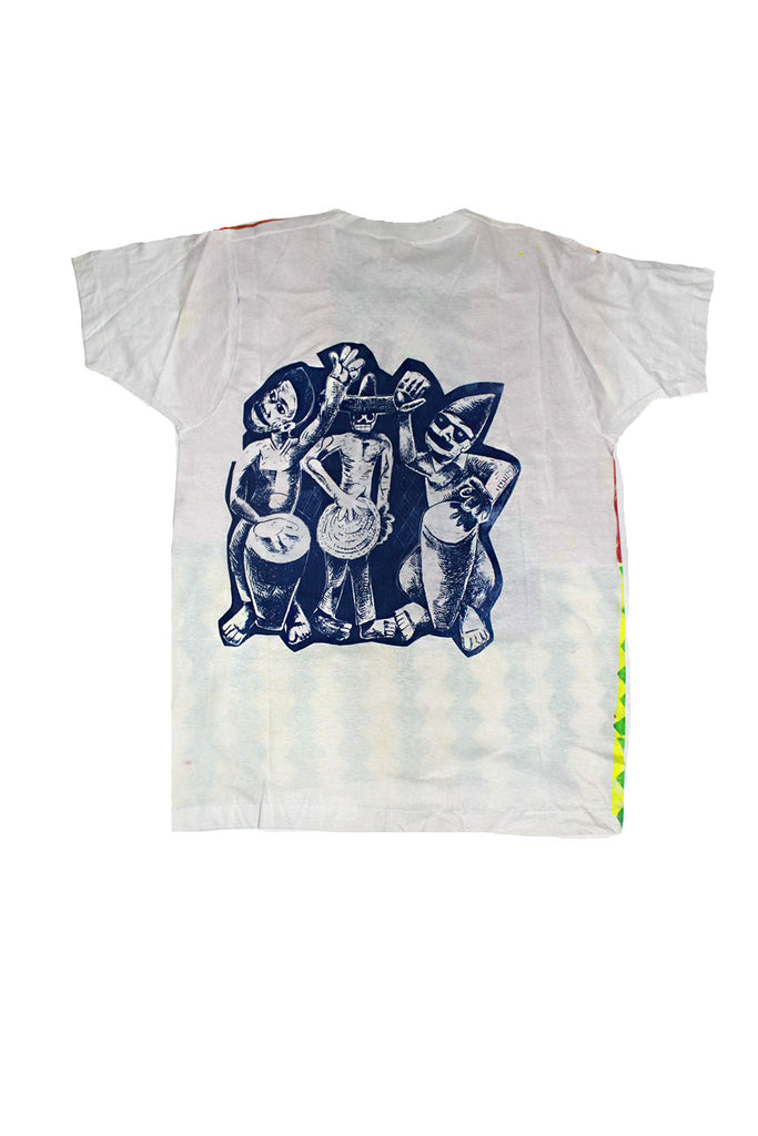 Vintage 90's Michael Rios Hand Painted Miles Davis Deadstock Vintage T-Shirt