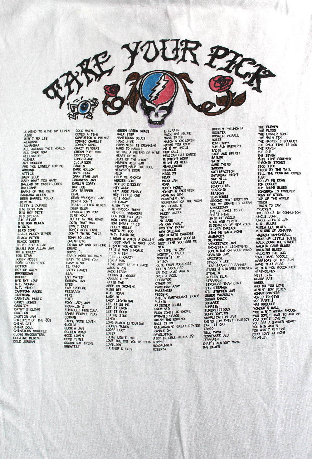 Vintage 80&#39;s Grateful Dead Franklin&#39;s Tower T-Shirt