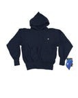 Vintage 90's Deadstock Reverse Weave Hoodie Navy