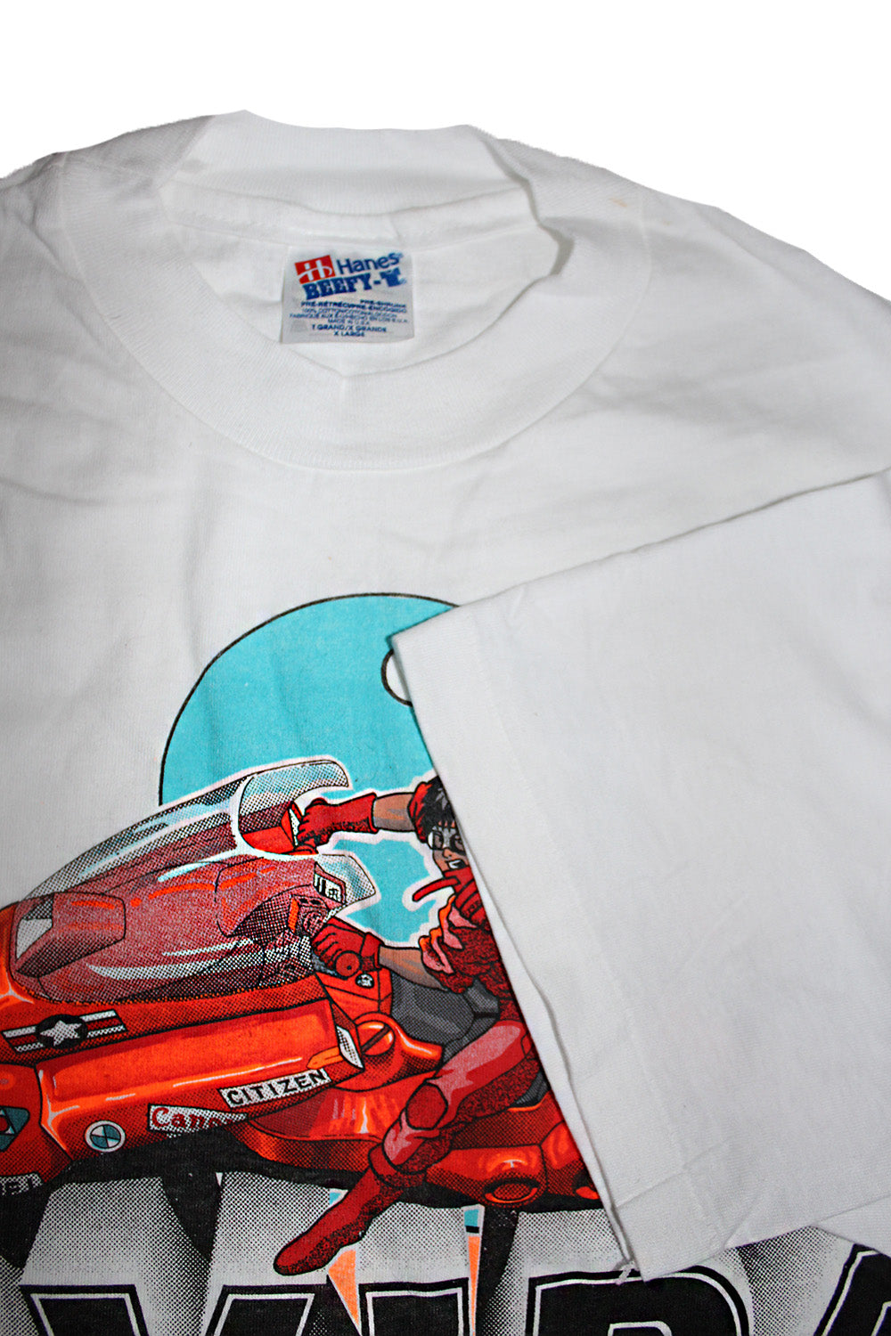 Vintage 80's Deadstock AKIRA Rare Neon Bike T-Shirt ///SOLD