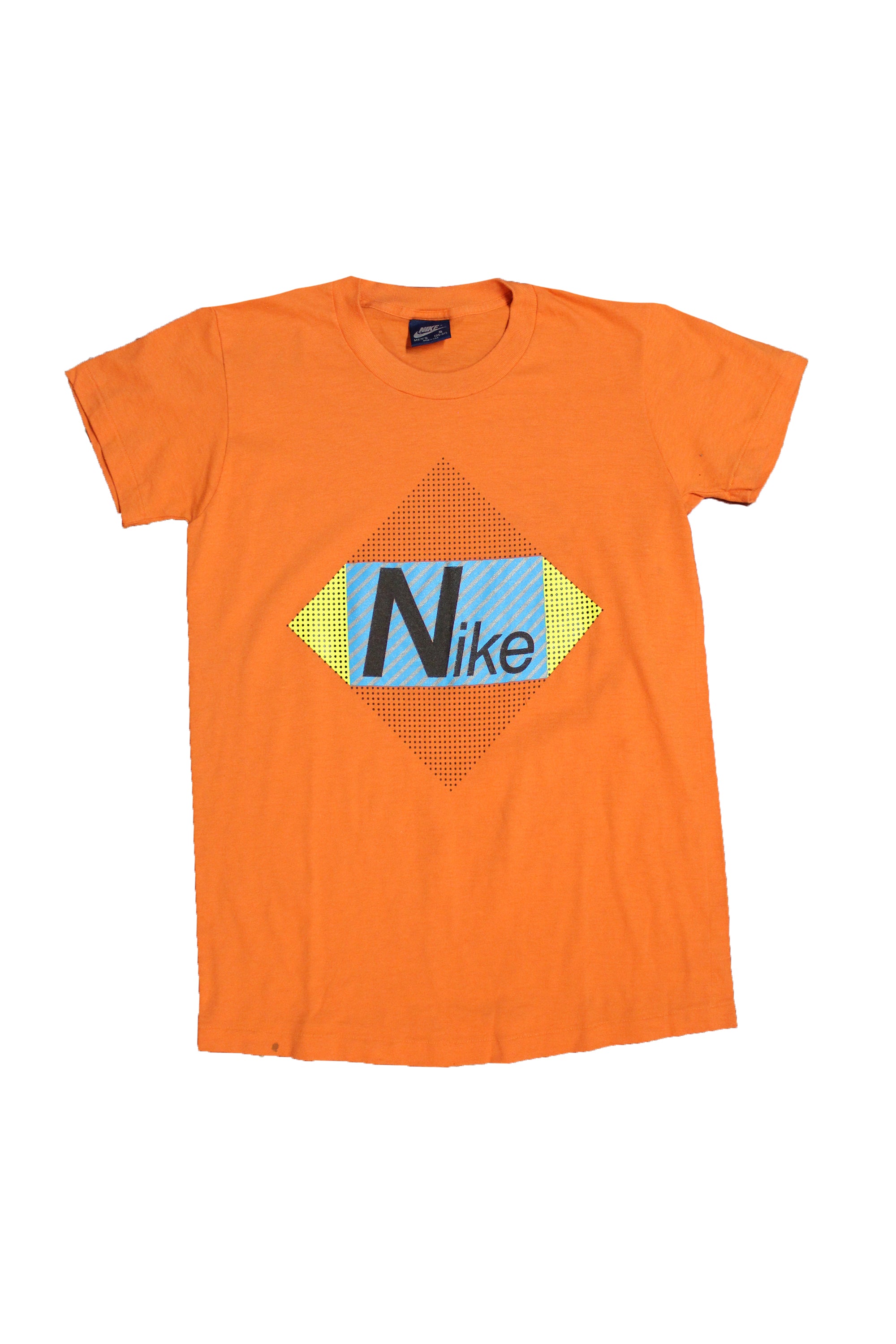 Vintage 1980&#39;s Nike Orange Graphic T-Shirt