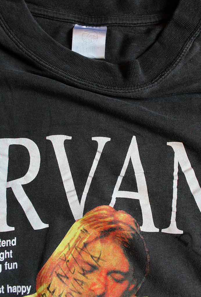 Vintage Kurt Cobain Nirvana 171 Washington Lake BLVD Memorial Park T-shirt ///SOLD///