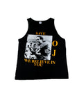 Vintage 90's Deadstock O.J. Simpson Trial Newspaper Print Tank Top ///SOLD///