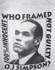 Vintage 90's O.J. Simpson Trial 100% Innocent T-shirt ///SOLD///