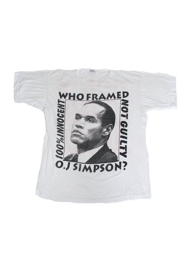 Vintage 90's O.J. Simpson Trial 100% Innocent T-shirt ///SOLD///