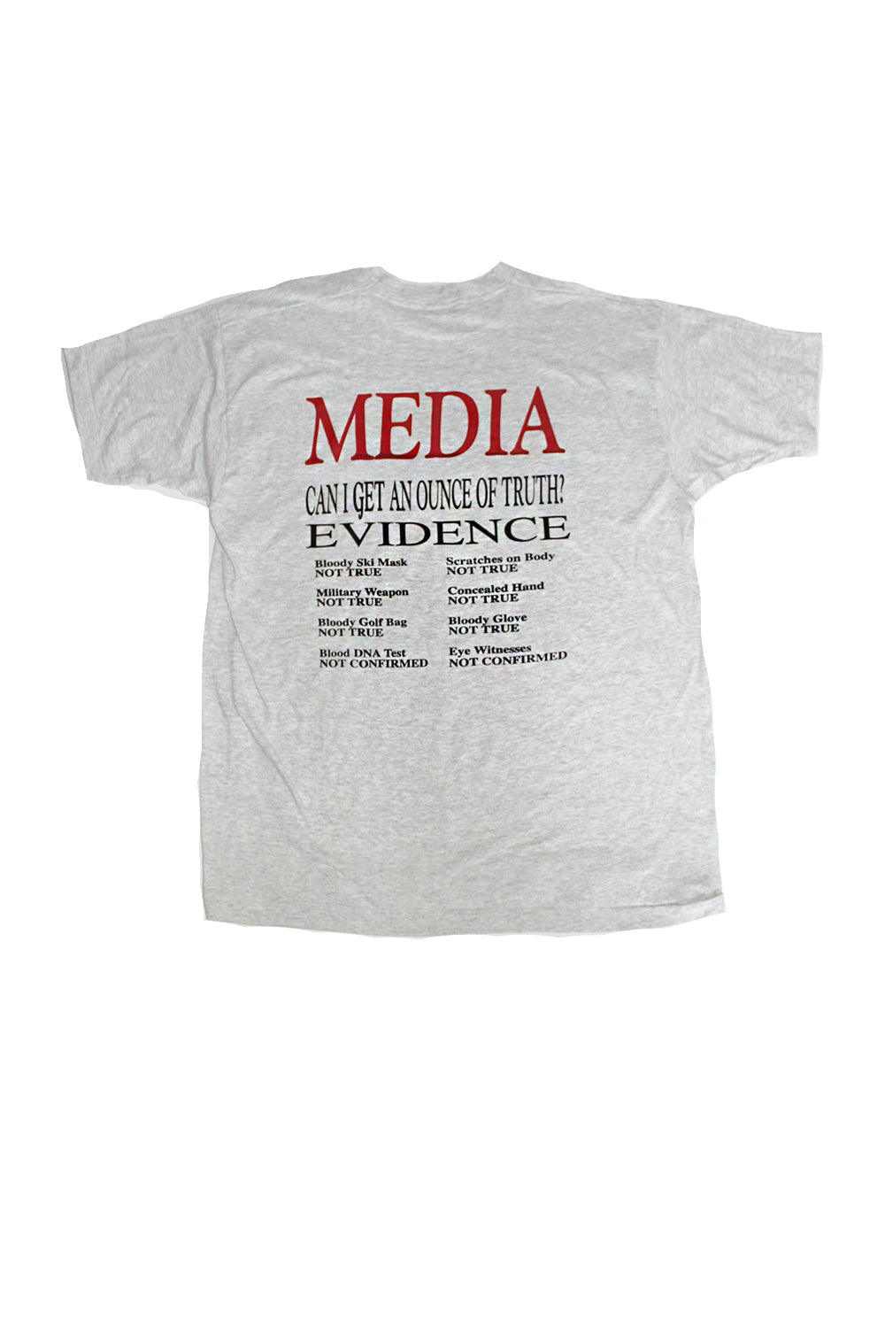 Vintage 90&#39;s Deadstock Rare O.J. Simpson Trial Pray for OJ T-shirt ///SOLD///