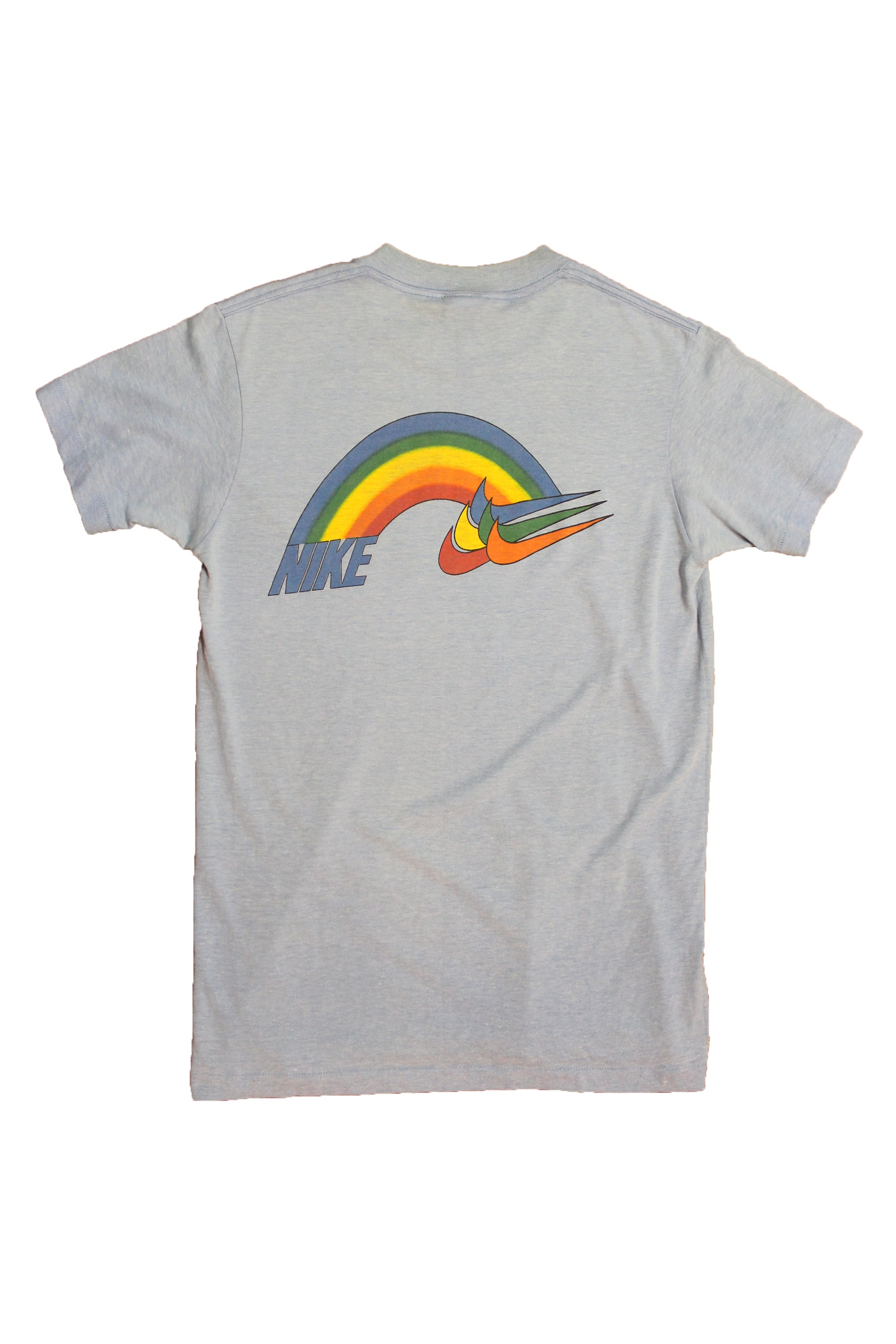 Vintage 1980&#39;s Nike Rainbow Swoosh T-Shirt