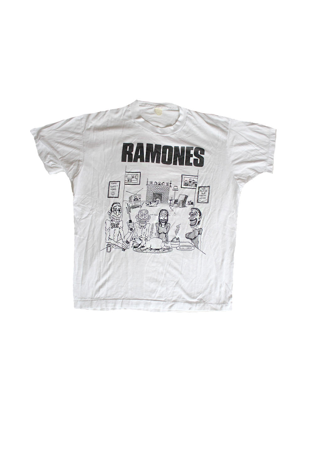 vintage ramones we&#39;re a happy family t-shirt